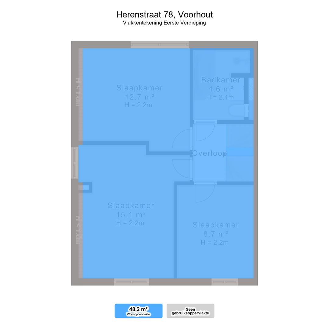 Herenstraat 78, Voorhout plattegrond-4
