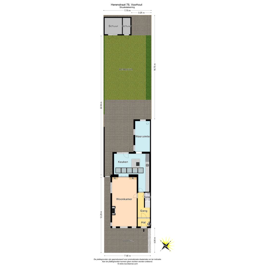 Herenstraat 78, Voorhout plattegrond-0