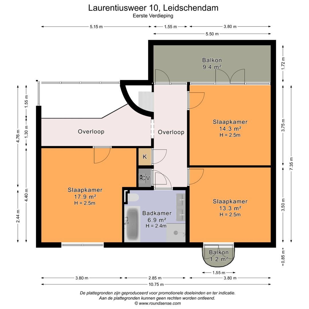Laurentiusweer 10, Leidschendam plattegrond-1