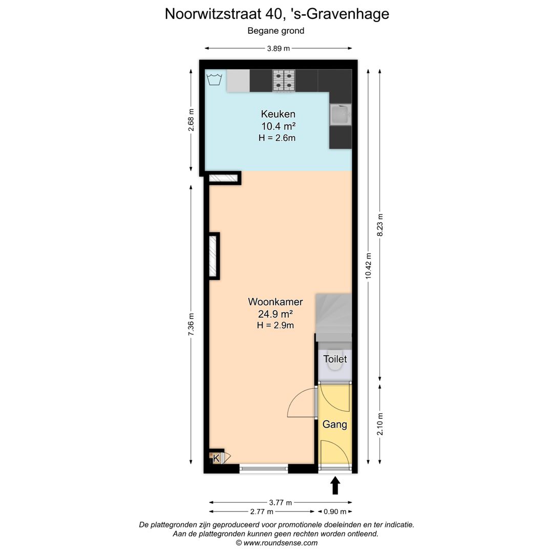 Noorwitzstraat 40, Den Haag plattegrond-0