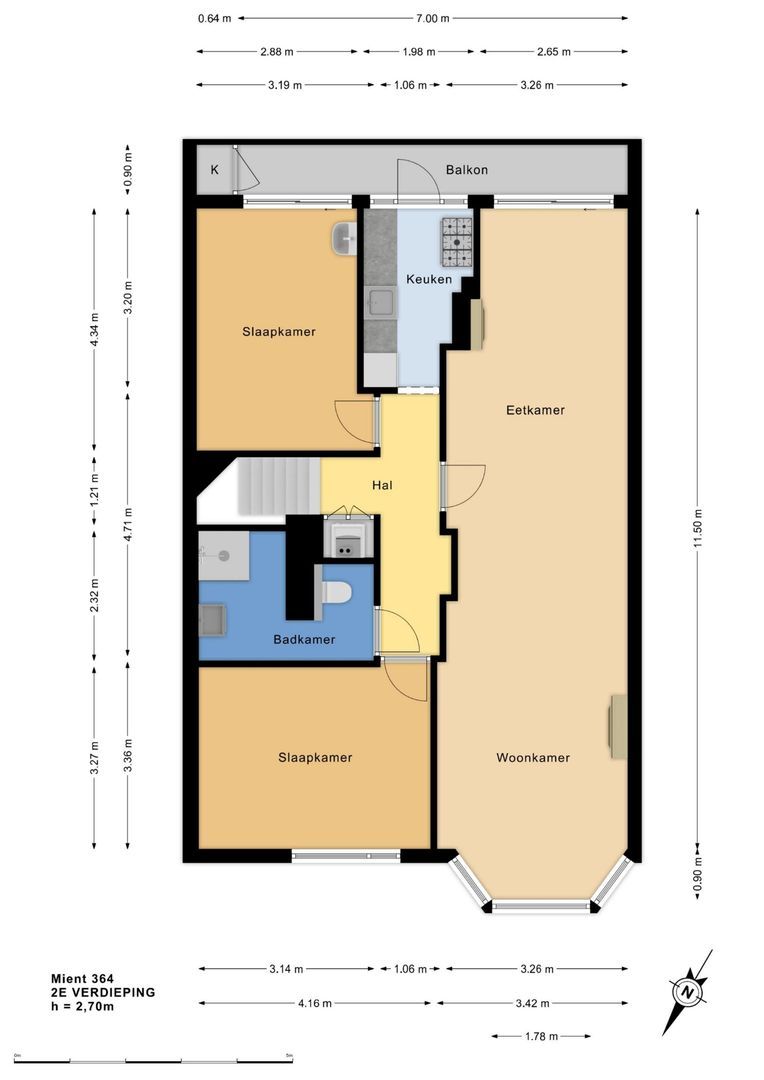 Mient 364, Den Haag plattegrond-1