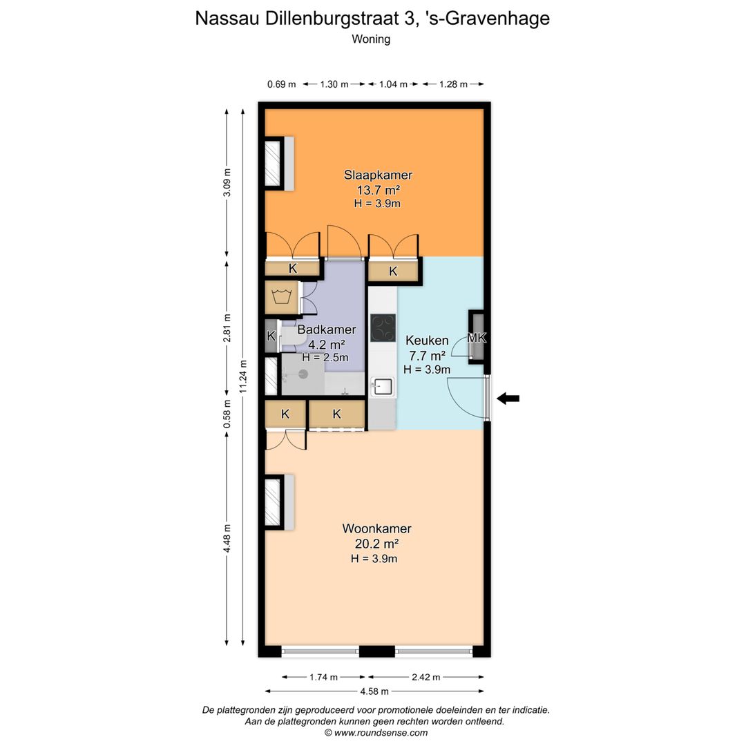 Nassau Dillenburgstraat 3, Den Haag plattegrond-0