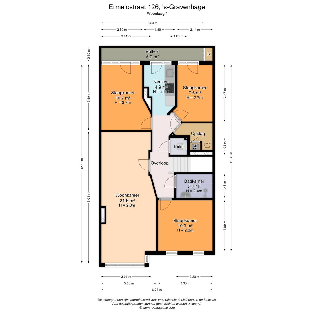 Ermelostraat 126, Den Haag plattegrond-0