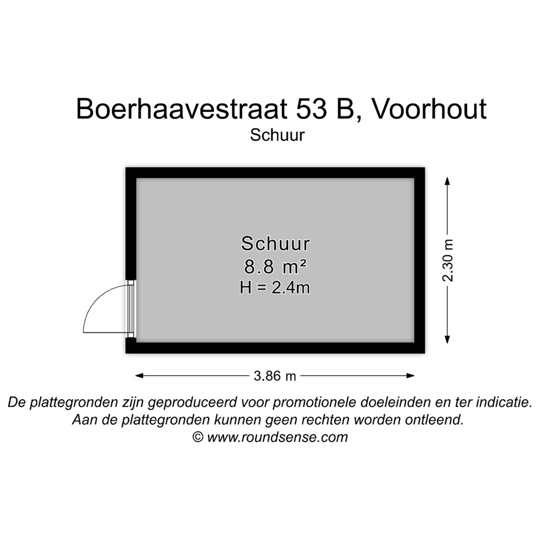 Boerhaavestraat 53 b, Voorhout plattegrond-3