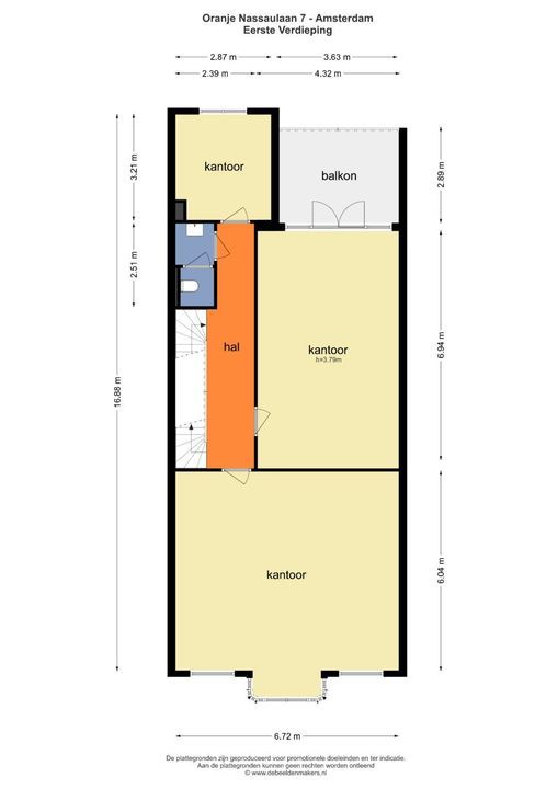 Oranje Nassaulaan 7, Amsterdam plattegrond-30