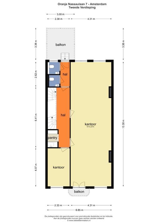 Oranje Nassaulaan 7, Amsterdam plattegrond-30