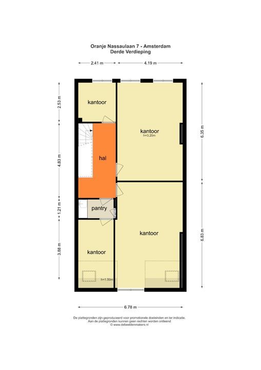 Oranje Nassaulaan 7, Amsterdam plattegrond-30