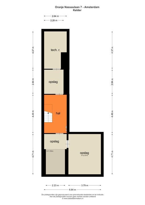 Oranje Nassaulaan 7, Amsterdam plattegrond-30