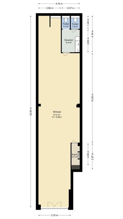 Eerste Van Swindenstraat 395 H, Amsterdam plattegrond-4