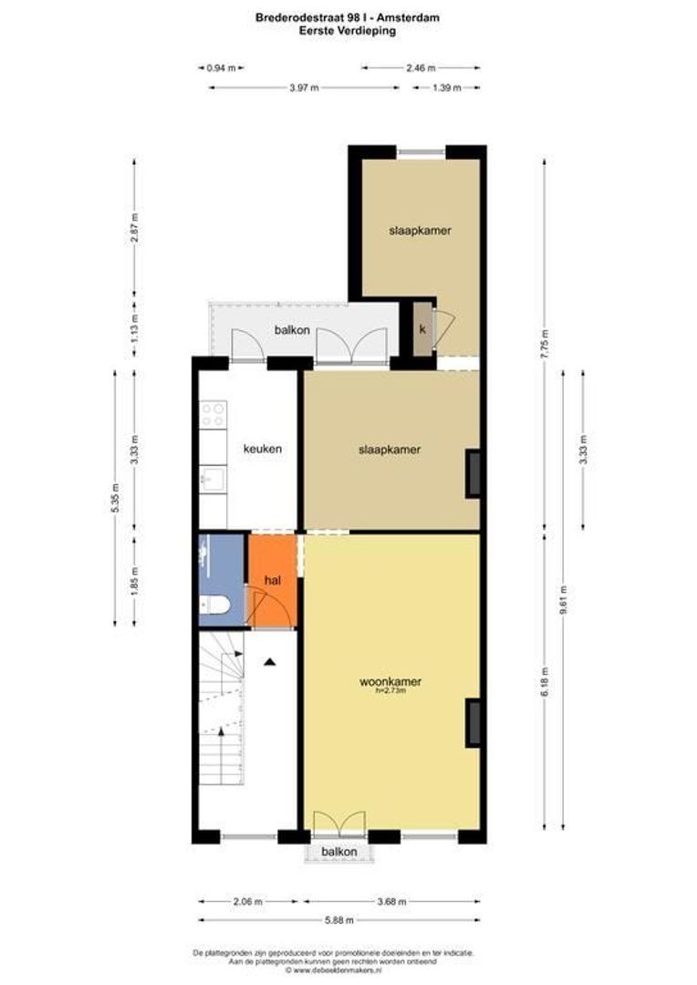 Brederodestraat 98 1, Amsterdam foto-15