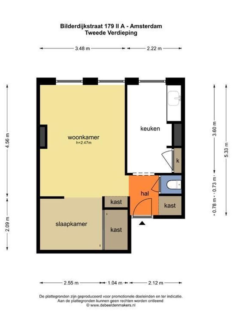 Bilderdijkstraat 179 2A, Amsterdam foto-12