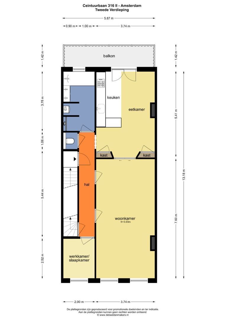 Ceintuurbaan 316 2, Amsterdam plattegrond-0