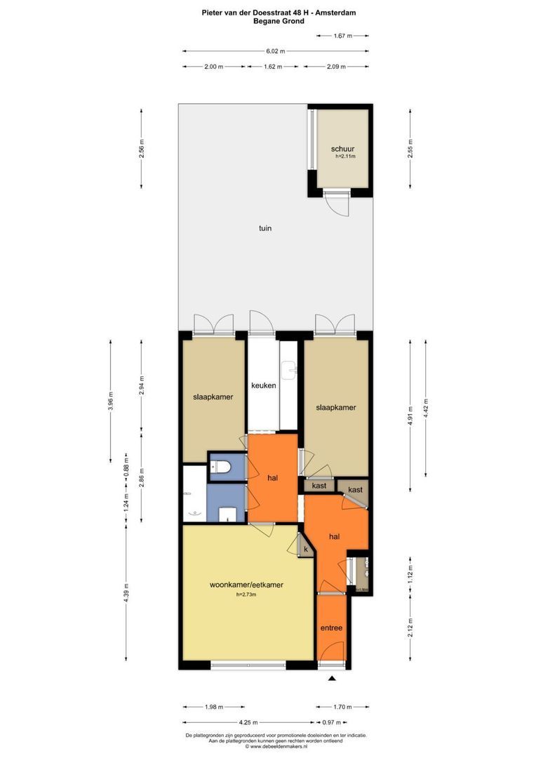 Pieter van der Doesstraat 48 H, Amsterdam plattegrond-0