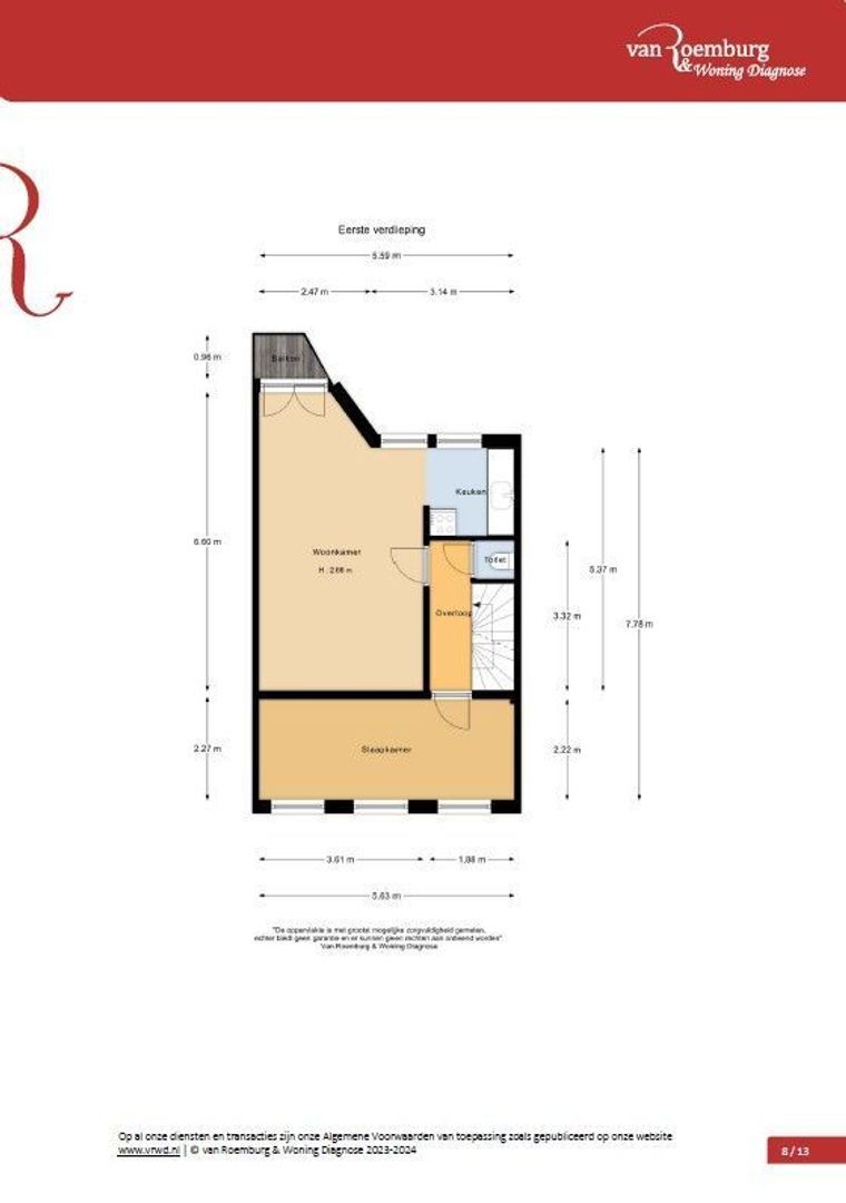 Newtonstraat 58 1, Amsterdam plattegrond-0