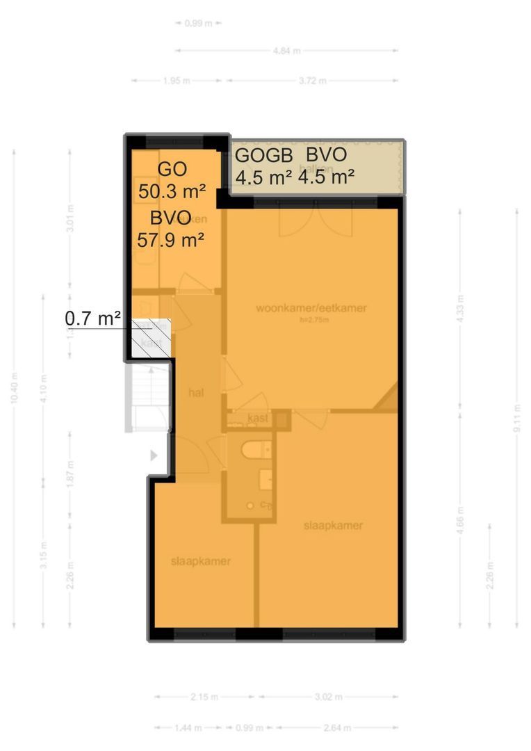 Bestevâerstraat 73 1, Amsterdam plattegrond-0