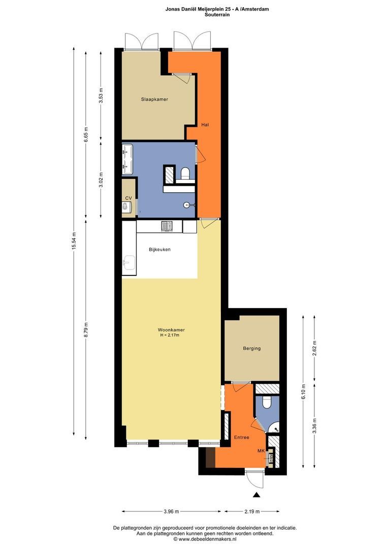 Jonas Daniël Meijerplein 25 A, Amsterdam plattegrond-0