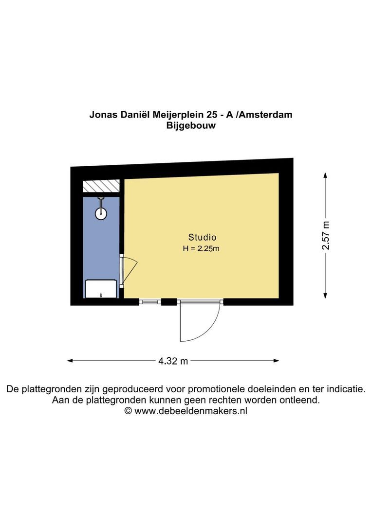 Jonas Daniël Meijerplein 25 A, Amsterdam plattegrond-1
