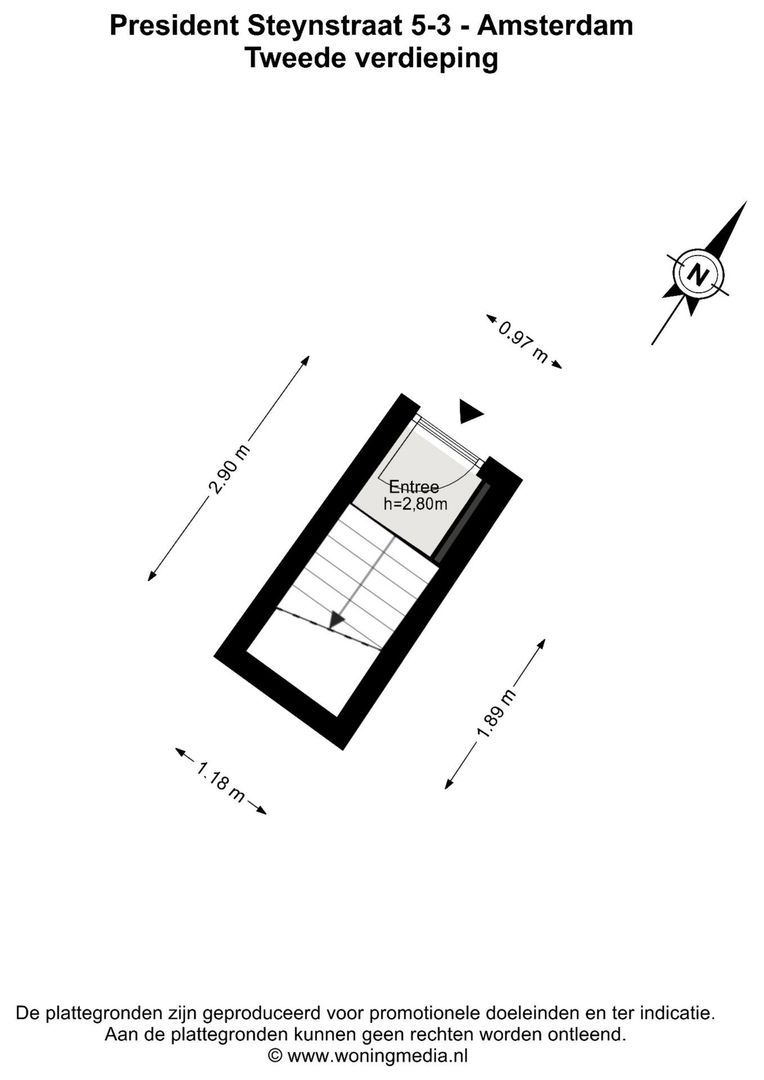 President Steynstraat 5 3, Amsterdam plattegrond-0