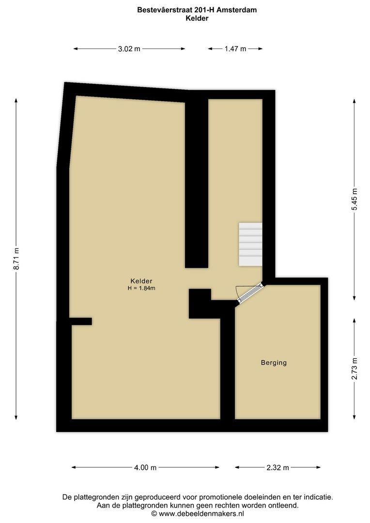 Bestevâerstraat 201 H, Amsterdam plattegrond-3