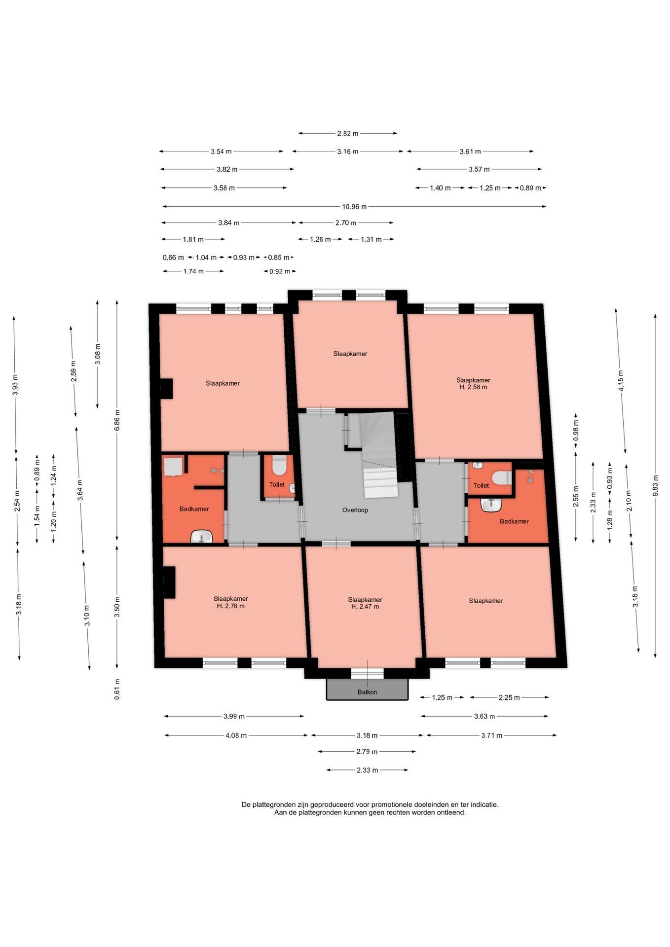 Wittevrouwensingel 66, Utrecht plattegrond-2