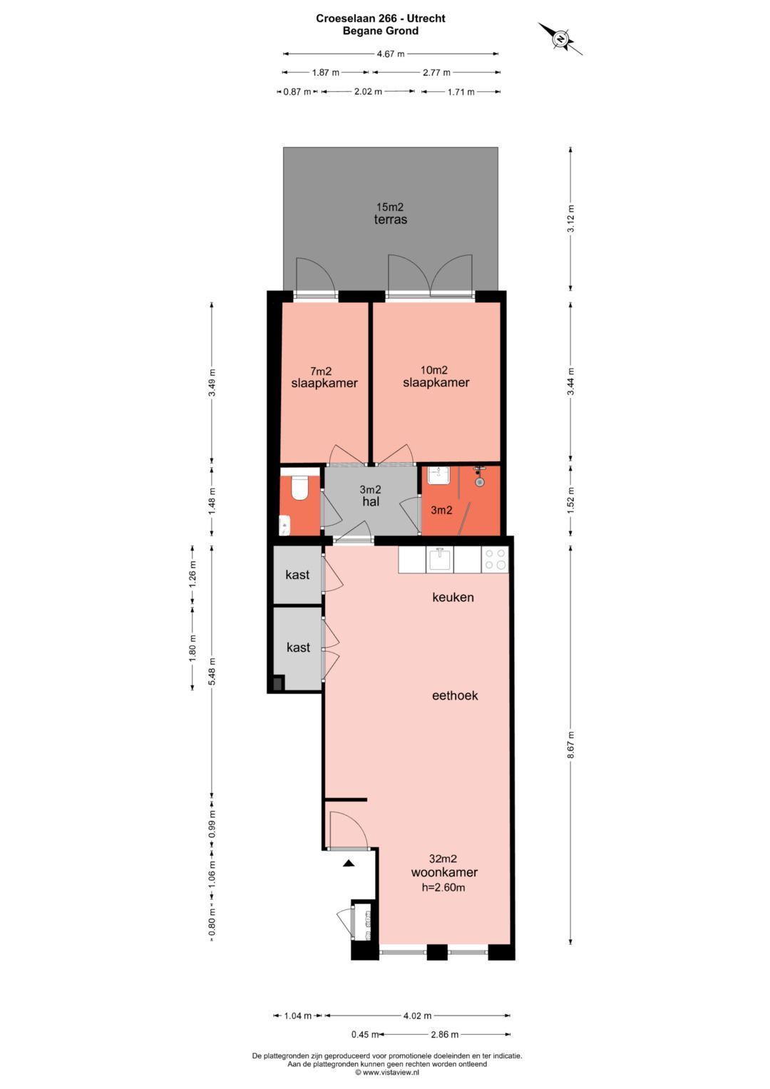 Croeselaan 266, Utrecht plattegrond-0