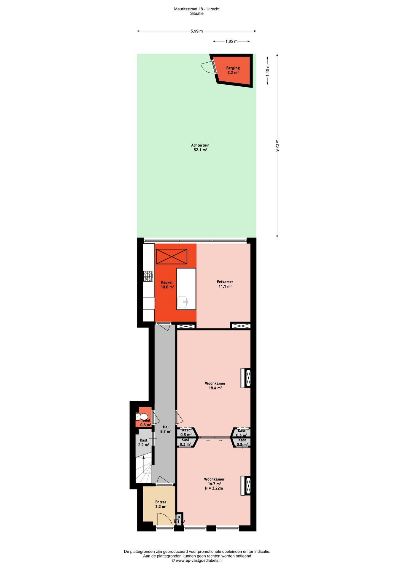 Mauritsstraat 18, Utrecht plattegrond-3