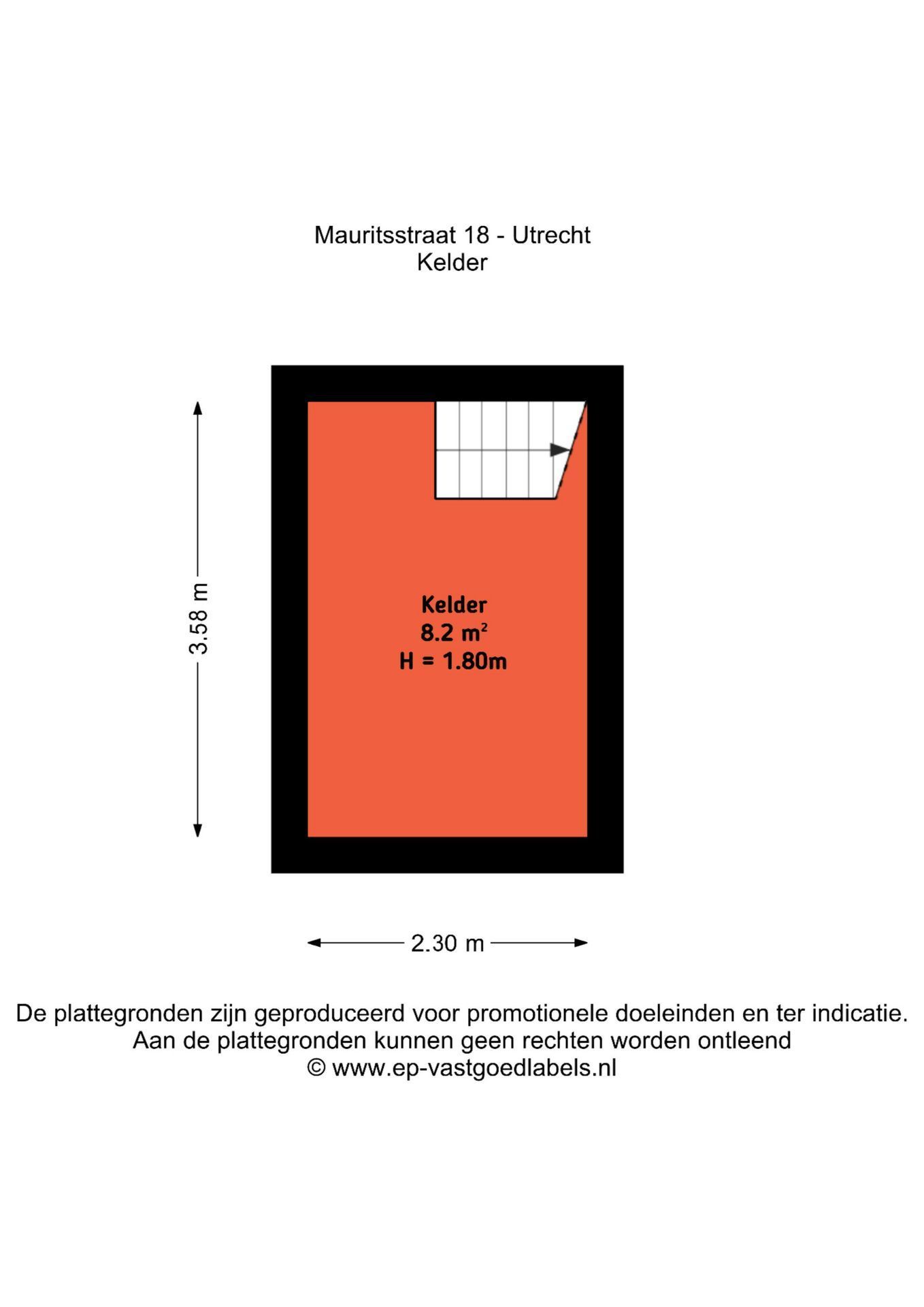 Mauritsstraat 18, Utrecht plattegrond-4