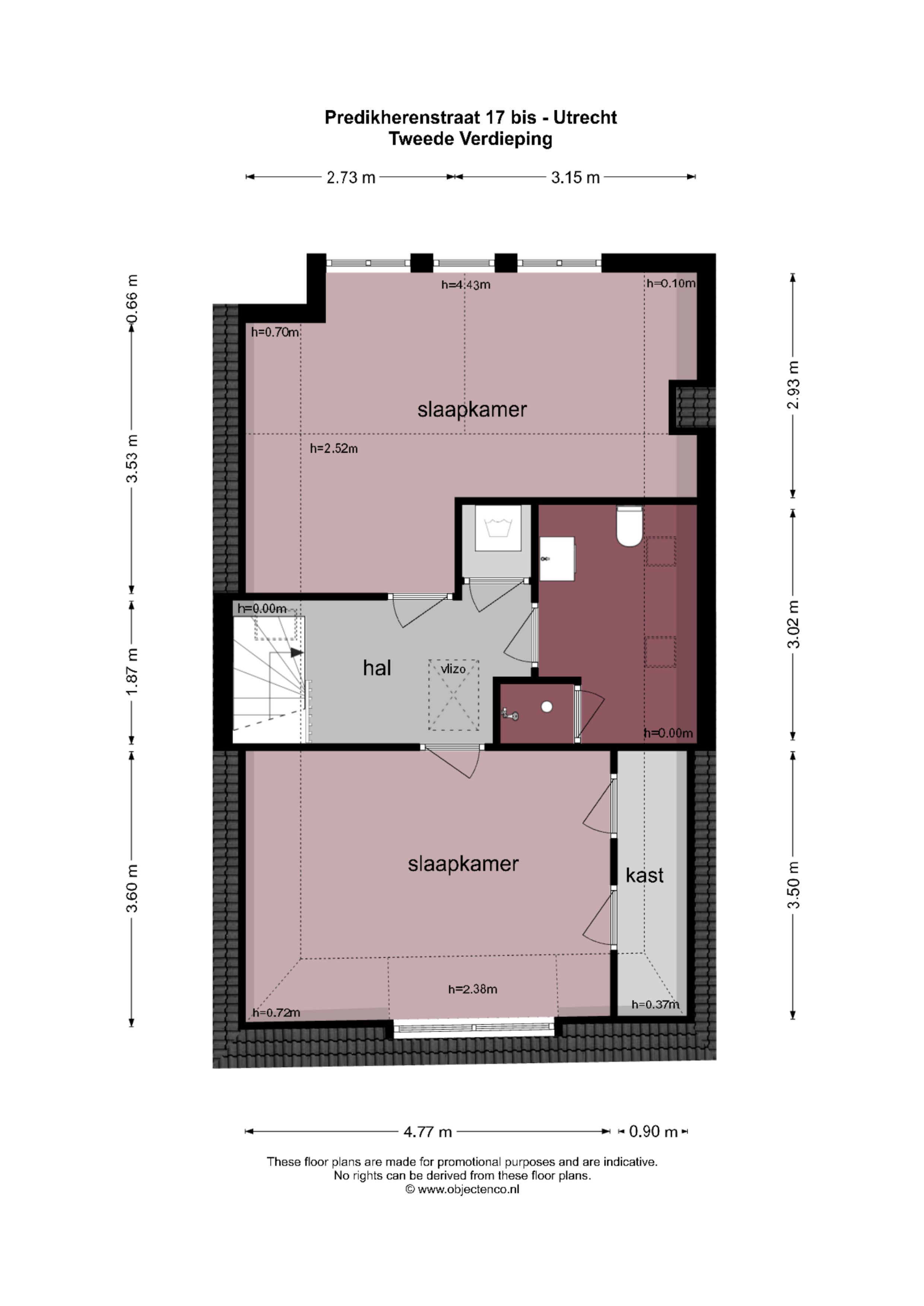 Predikherenstraat 17 BS, Utrecht plattegrond-3