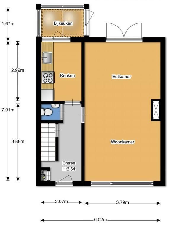 Trompstraat 36, Huizen plattegrond-0