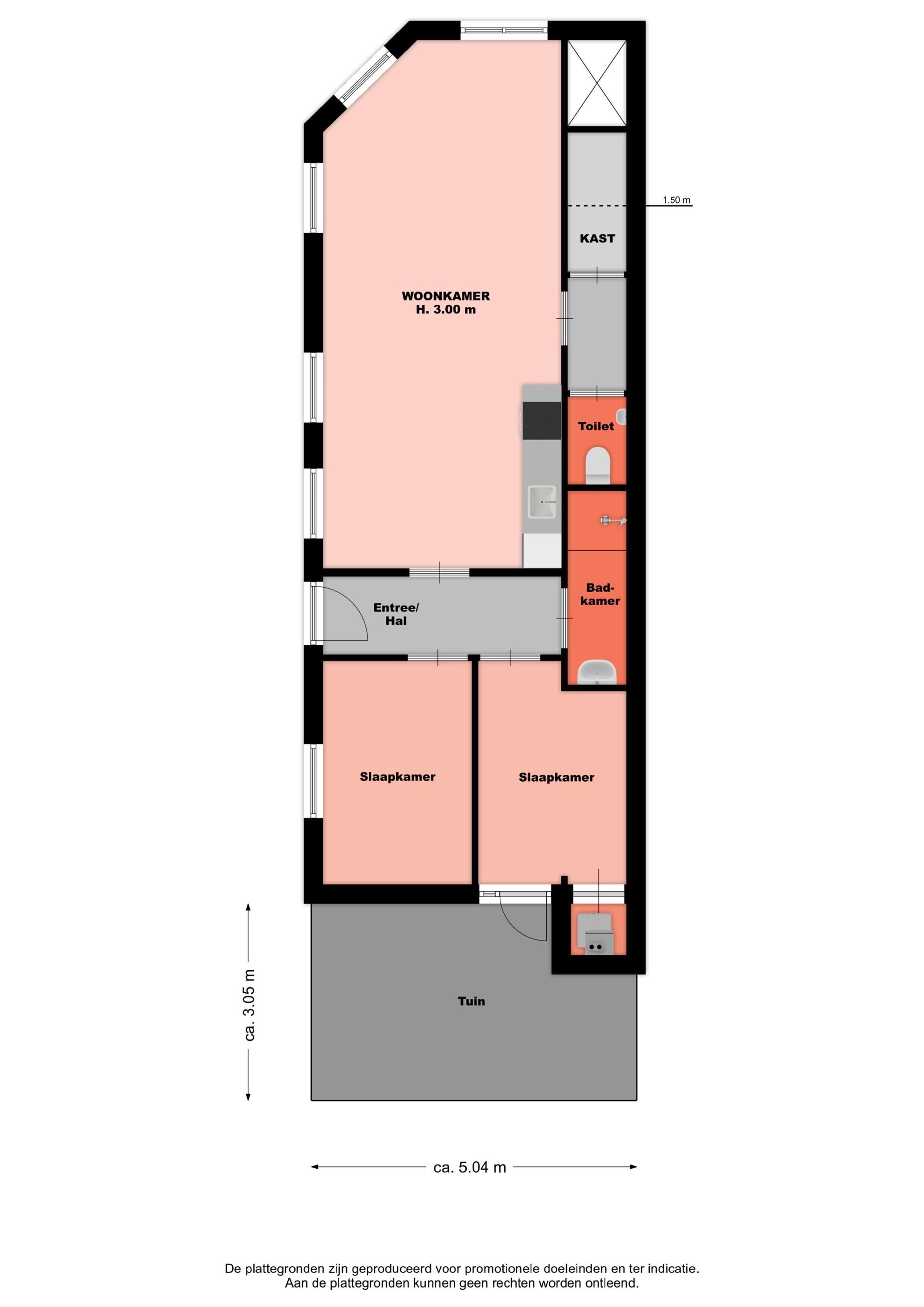 Vlasstraat 2, Utrecht plattegrond-0