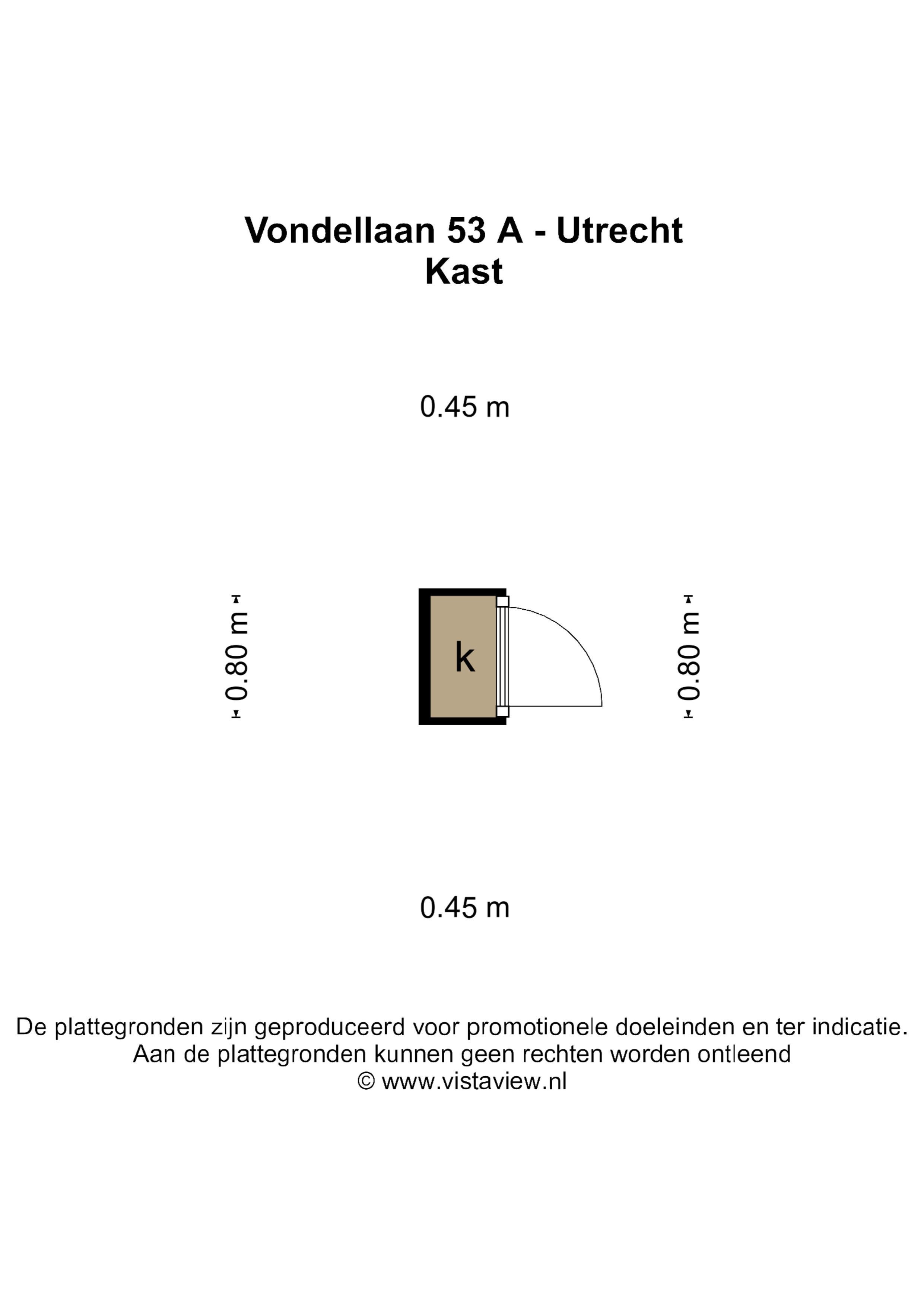Vondellaan 53 A, Utrecht plattegrond-6