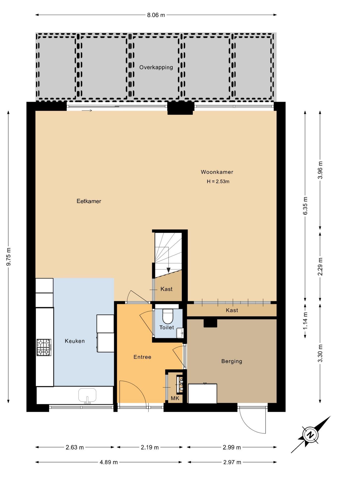 Waterstede 123, Maarssen plattegrond-0