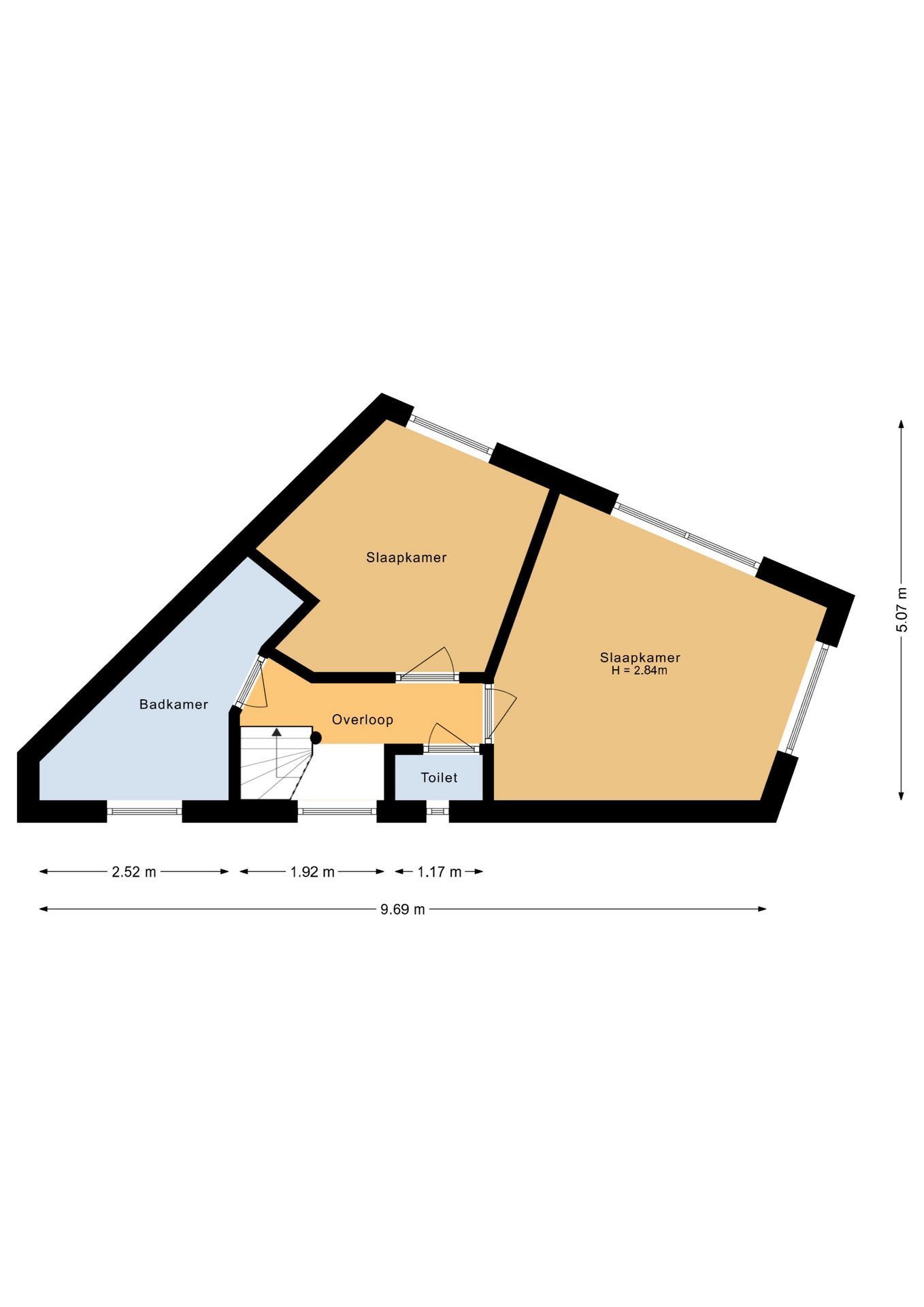Voorstraat 51 BS, Utrecht plattegrond-2