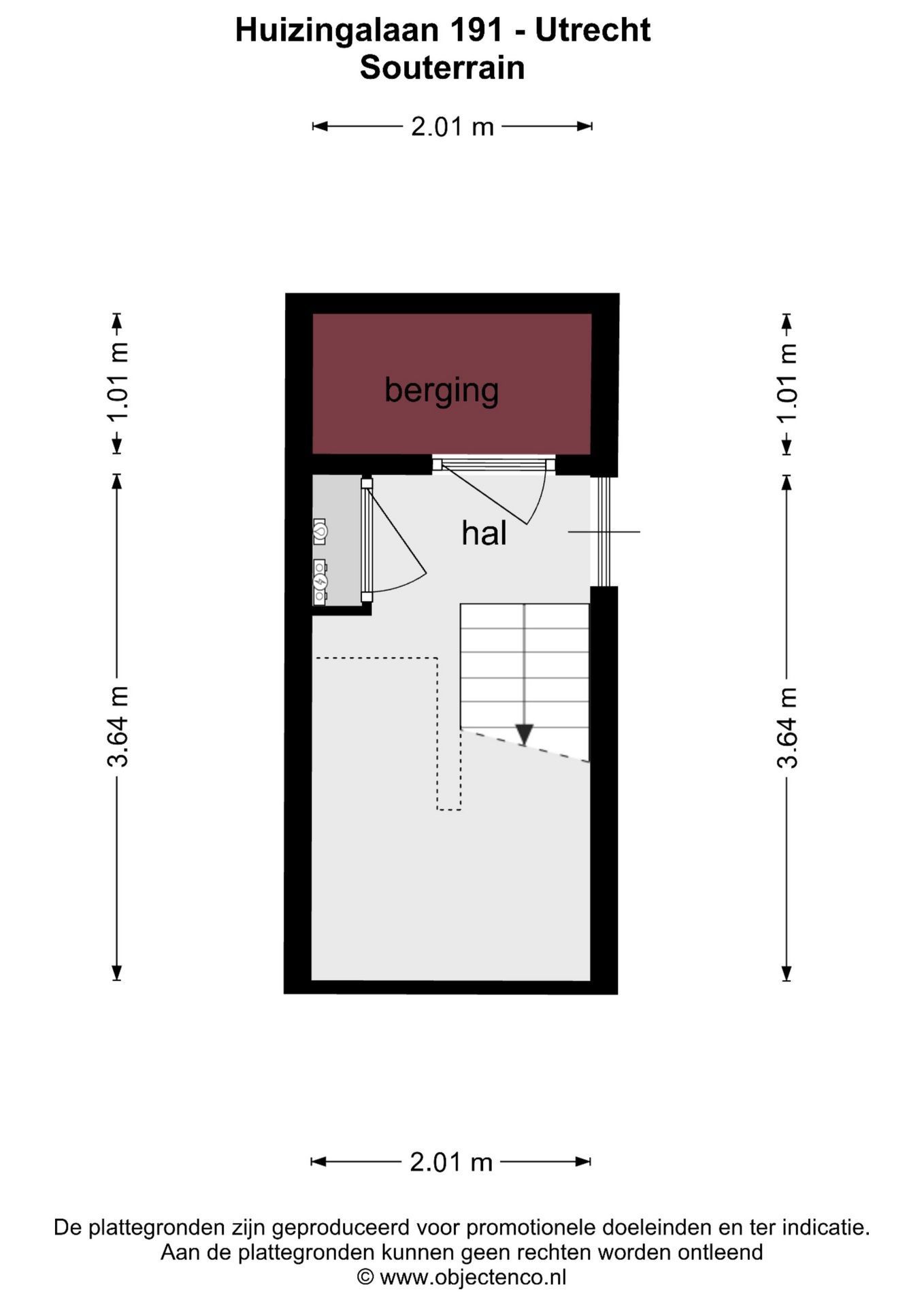Huizingalaan 191, Utrecht plattegrond-4