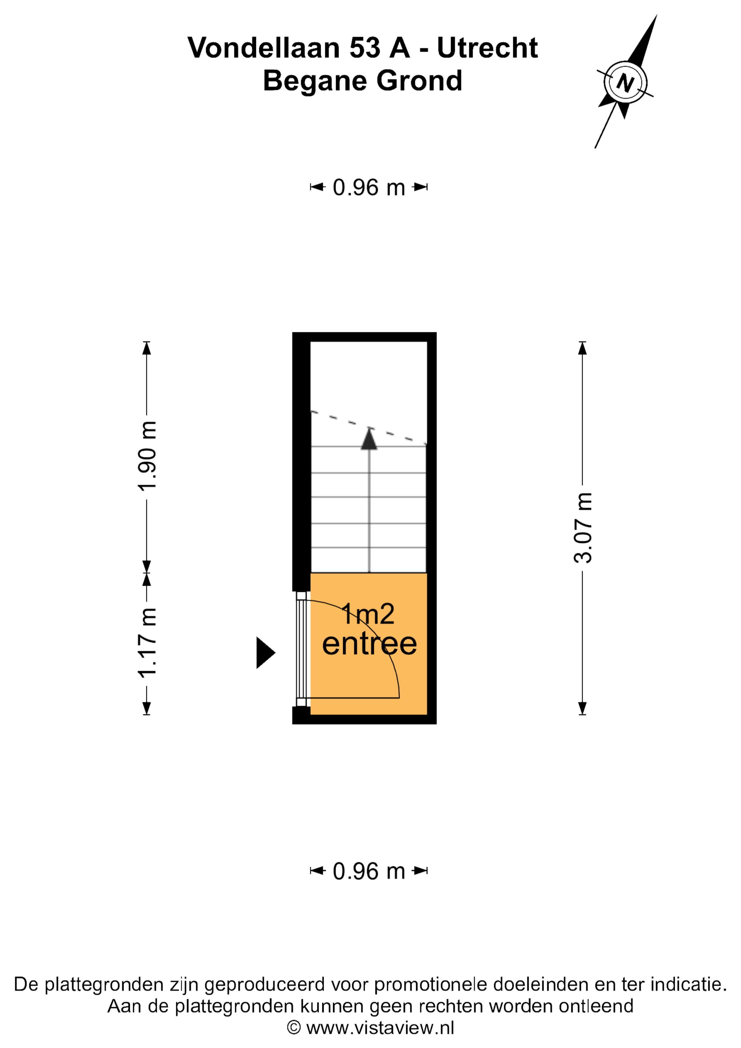 Vondellaan 53 A, Utrecht plattegrond-4