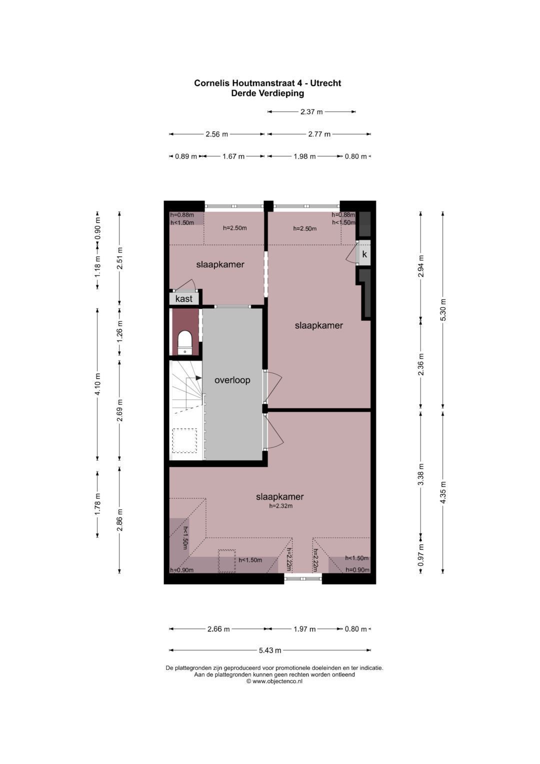 Cornelis Houtmanstraat 4, Utrecht plattegrond-3