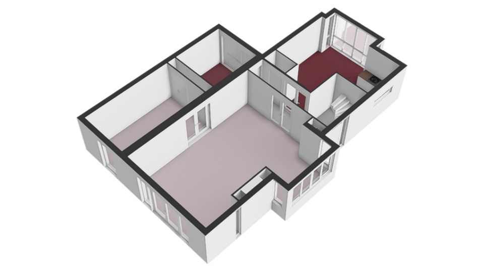 Paleismuur 74, Houten plattegrond-0