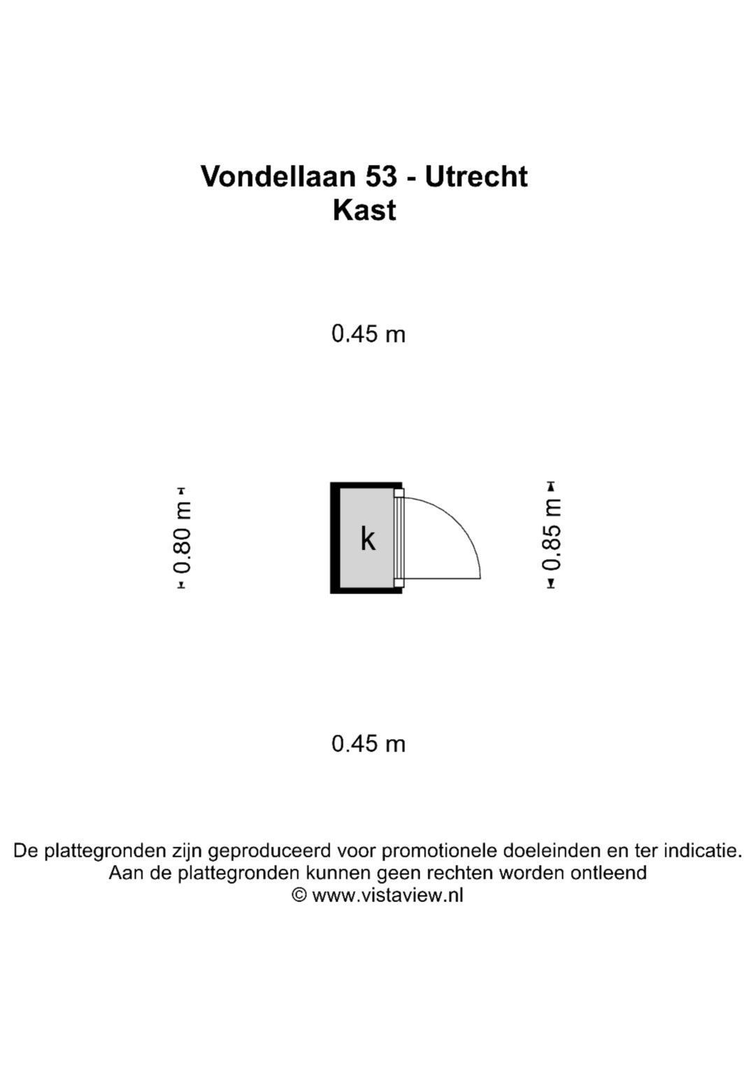 Vondellaan 53, Utrecht plattegrond-3