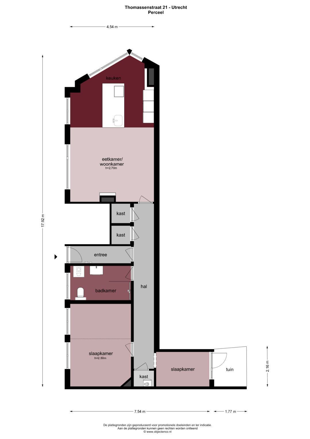 Thomassenstraat 21, Utrecht plattegrond-0