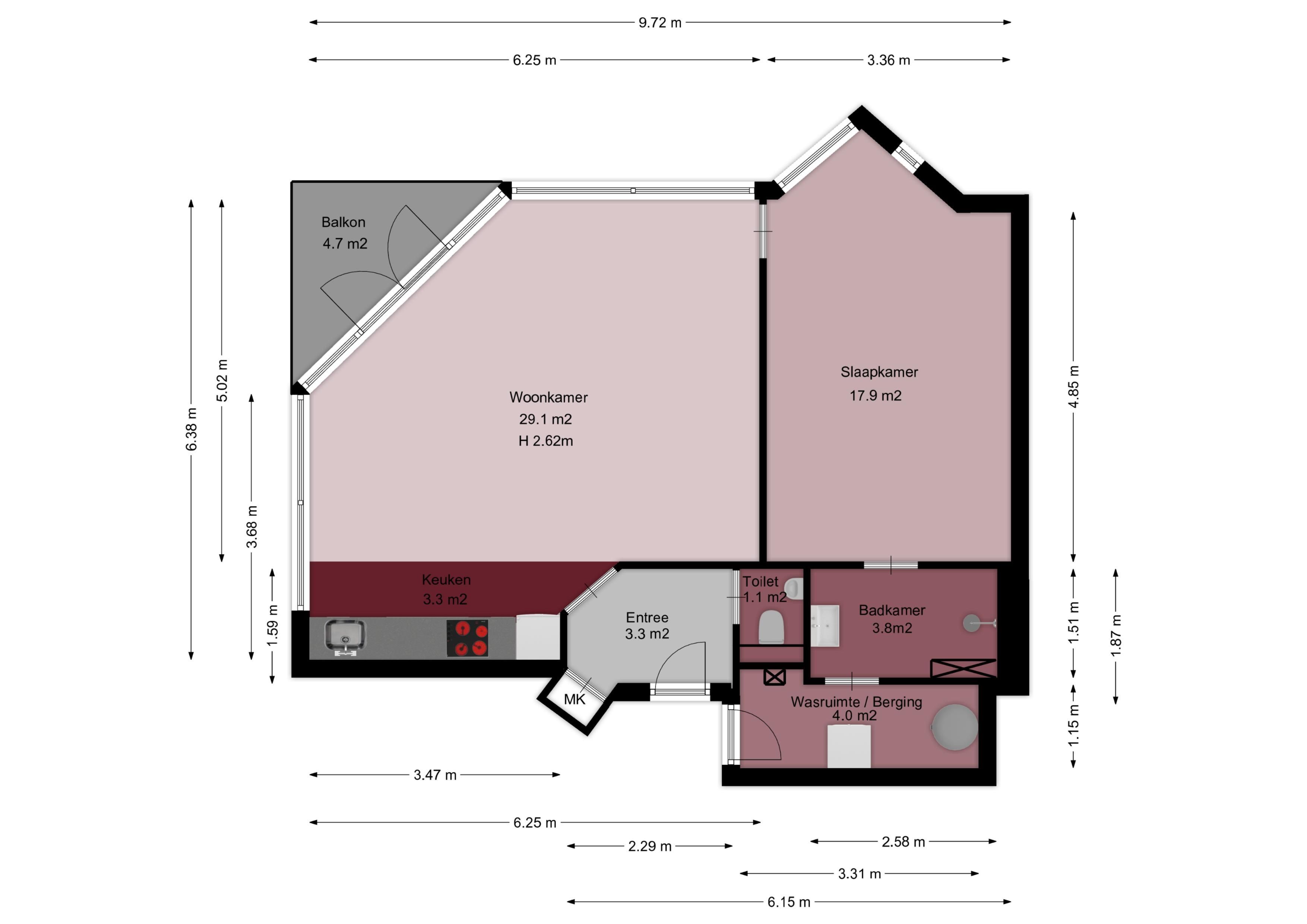 Huizingalaan 177, Utrecht plattegrond-0