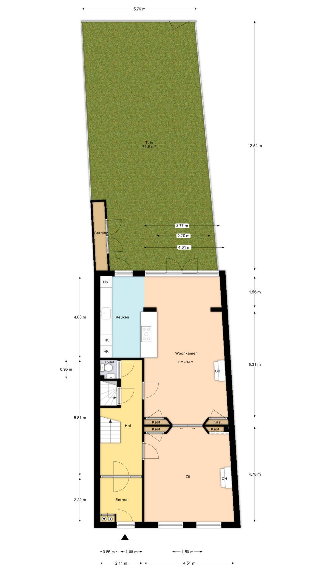 Willem Barentszstraat 27, Utrecht plattegrond-1