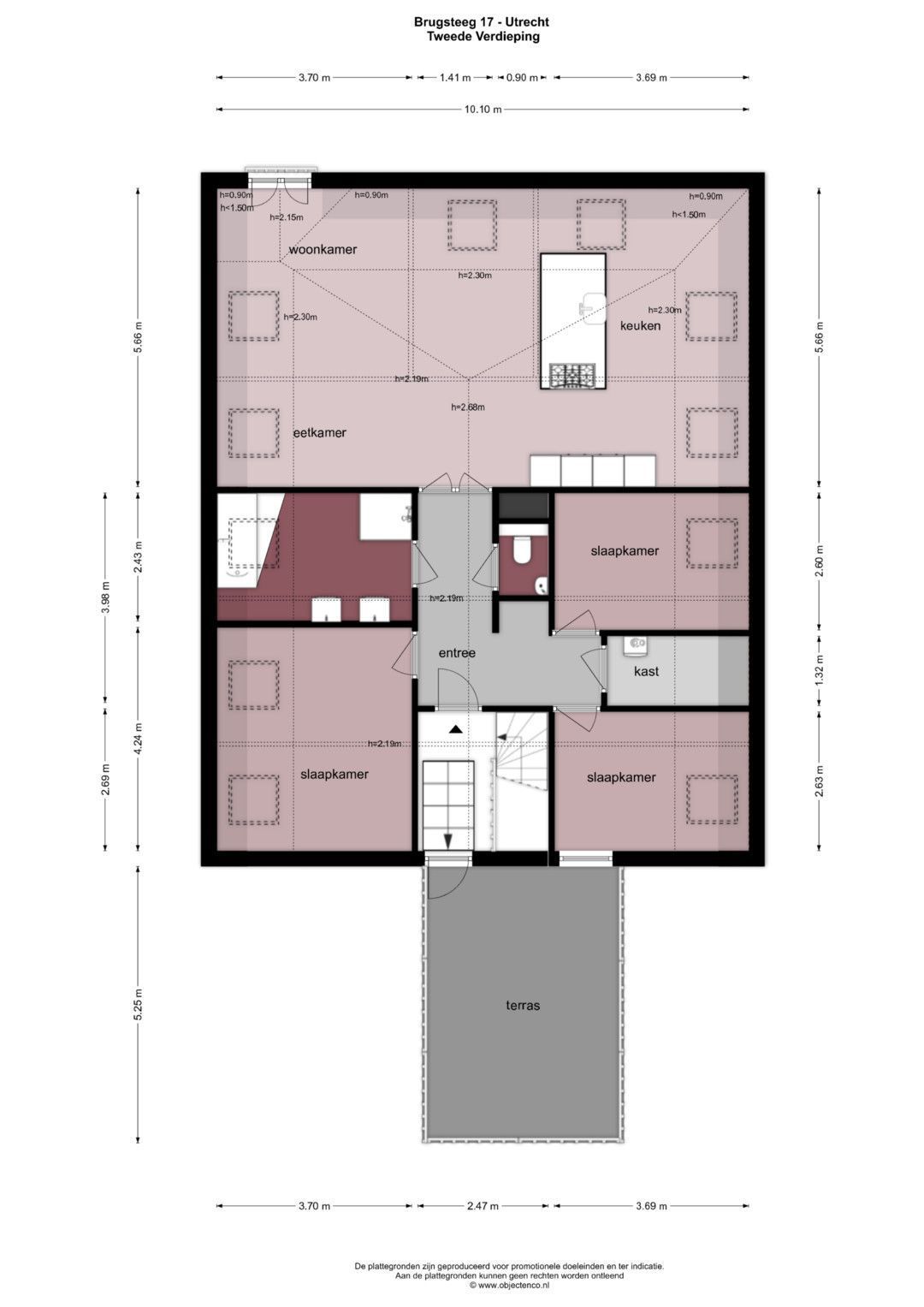 Brugsteeg 17, Utrecht plattegrond-2