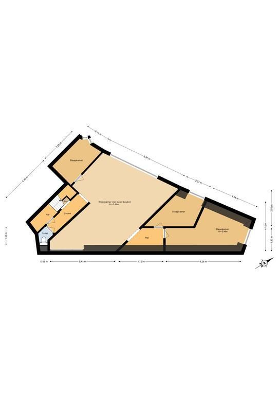 Jansveld 46 A, Utrecht plattegrond-0