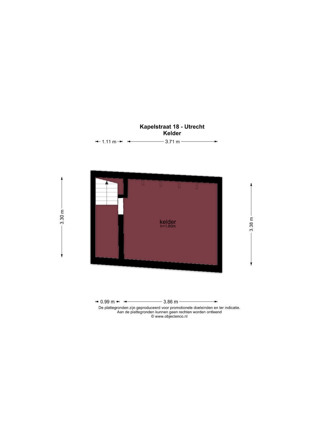 Kapelstraat 18, Utrecht plattegrond-7
