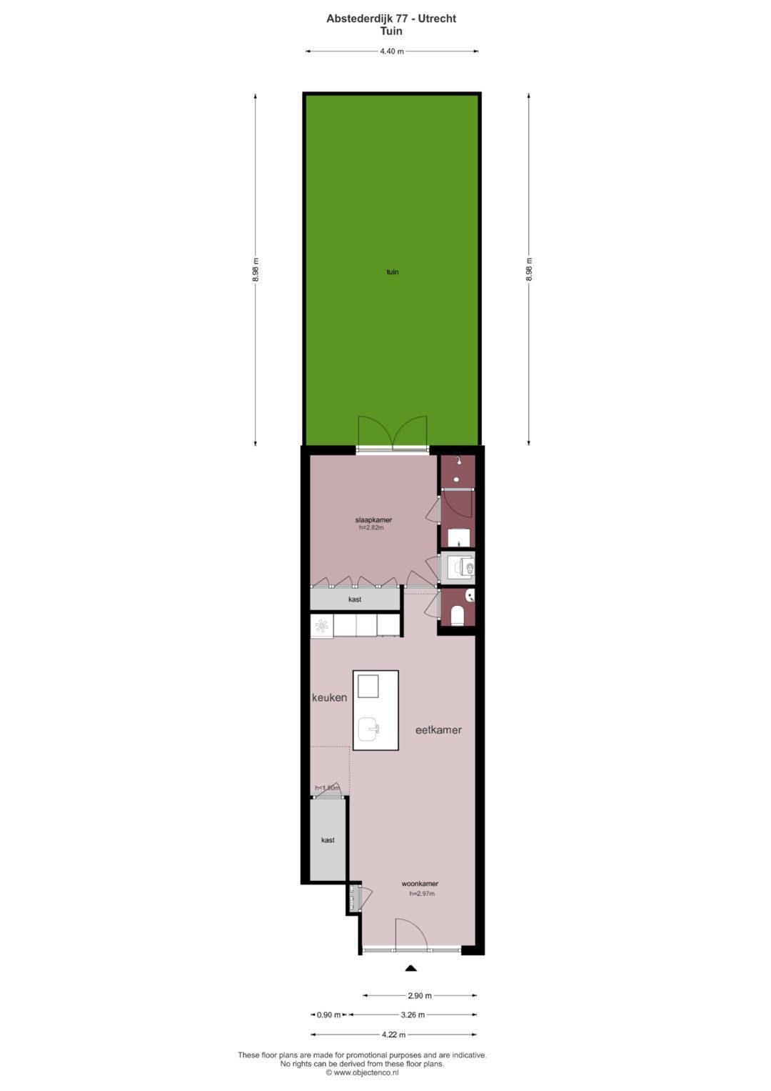 Abstederdijk 77, Utrecht plattegrond-1