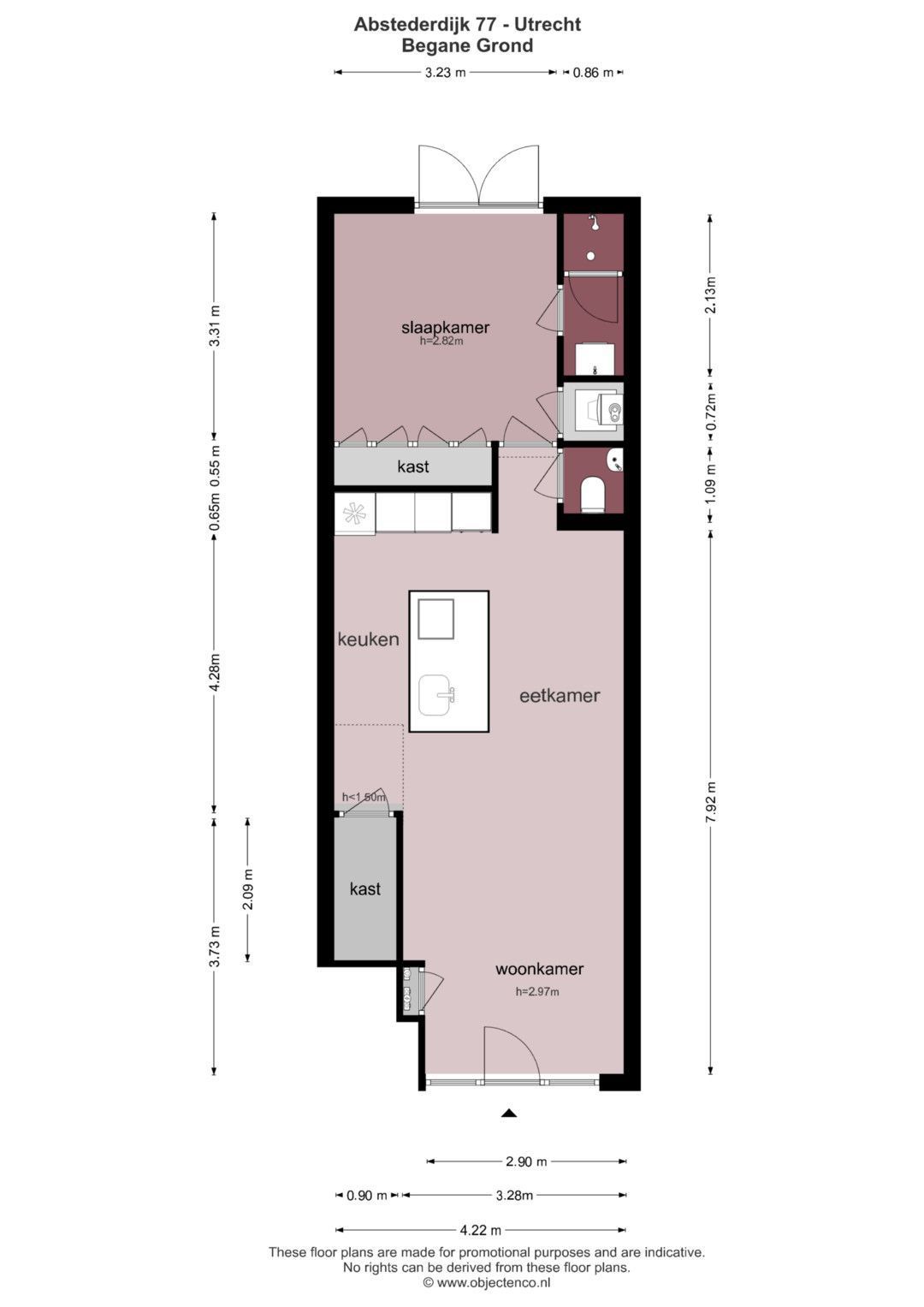 Abstederdijk 77, Utrecht plattegrond-0