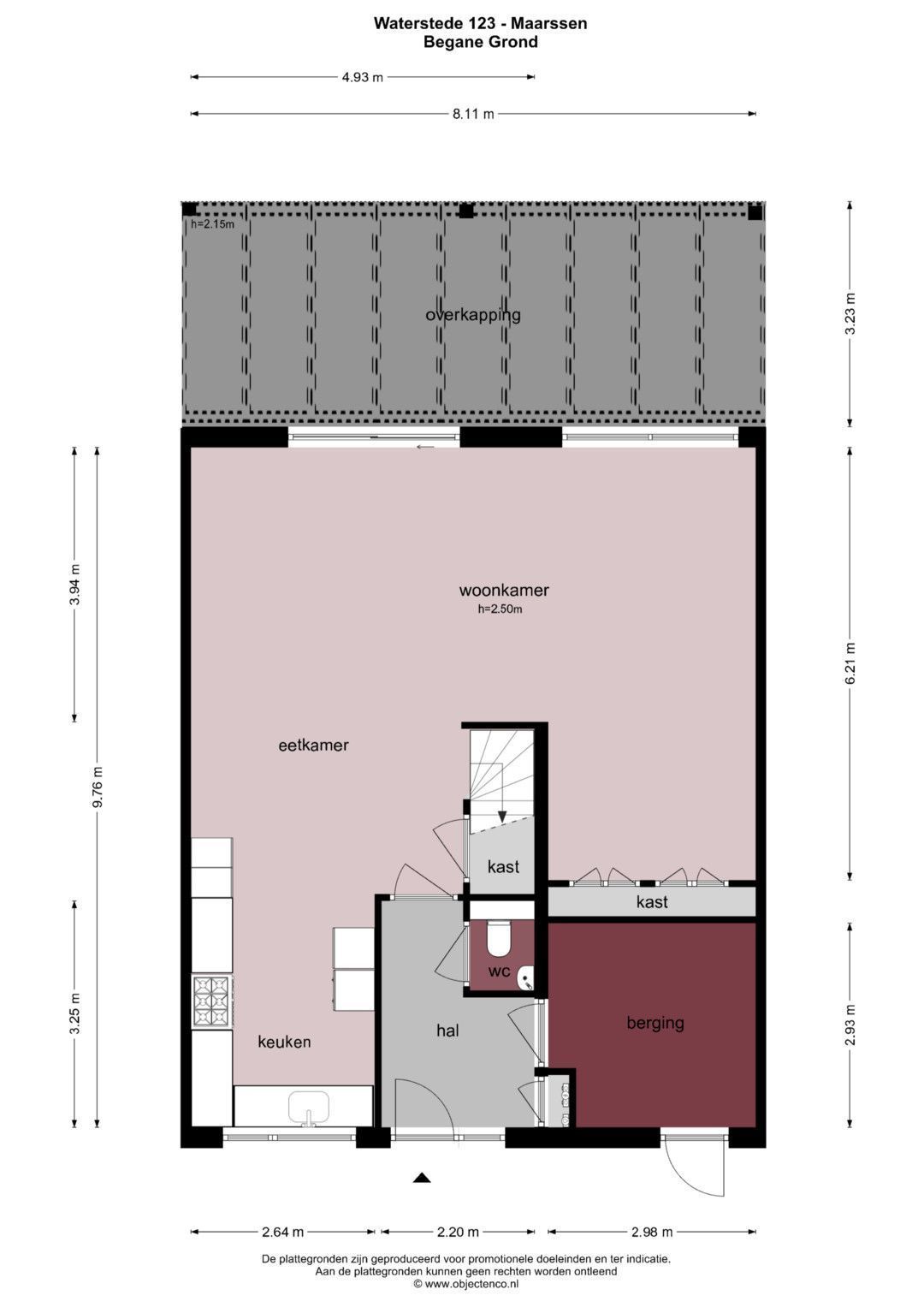 Waterstede 123, Maarssen plattegrond-0