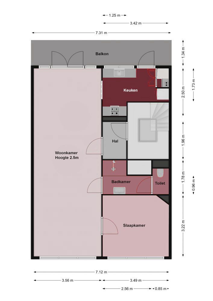 Oudegracht 387 A, Utrecht plattegrond-0