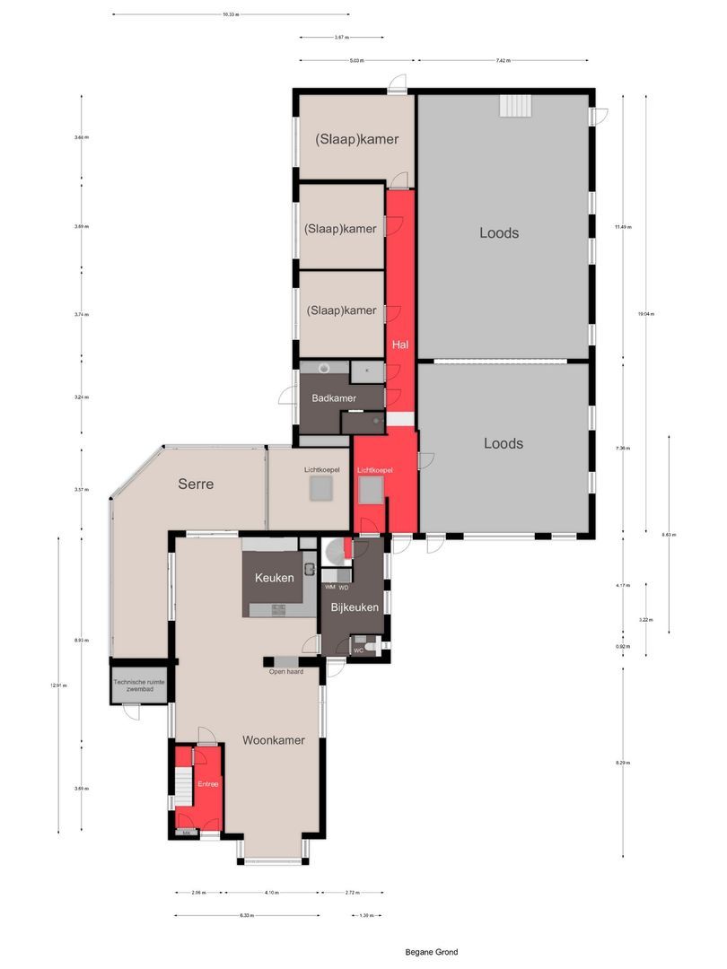 Vorstweg 15, Velden plattegrond-0