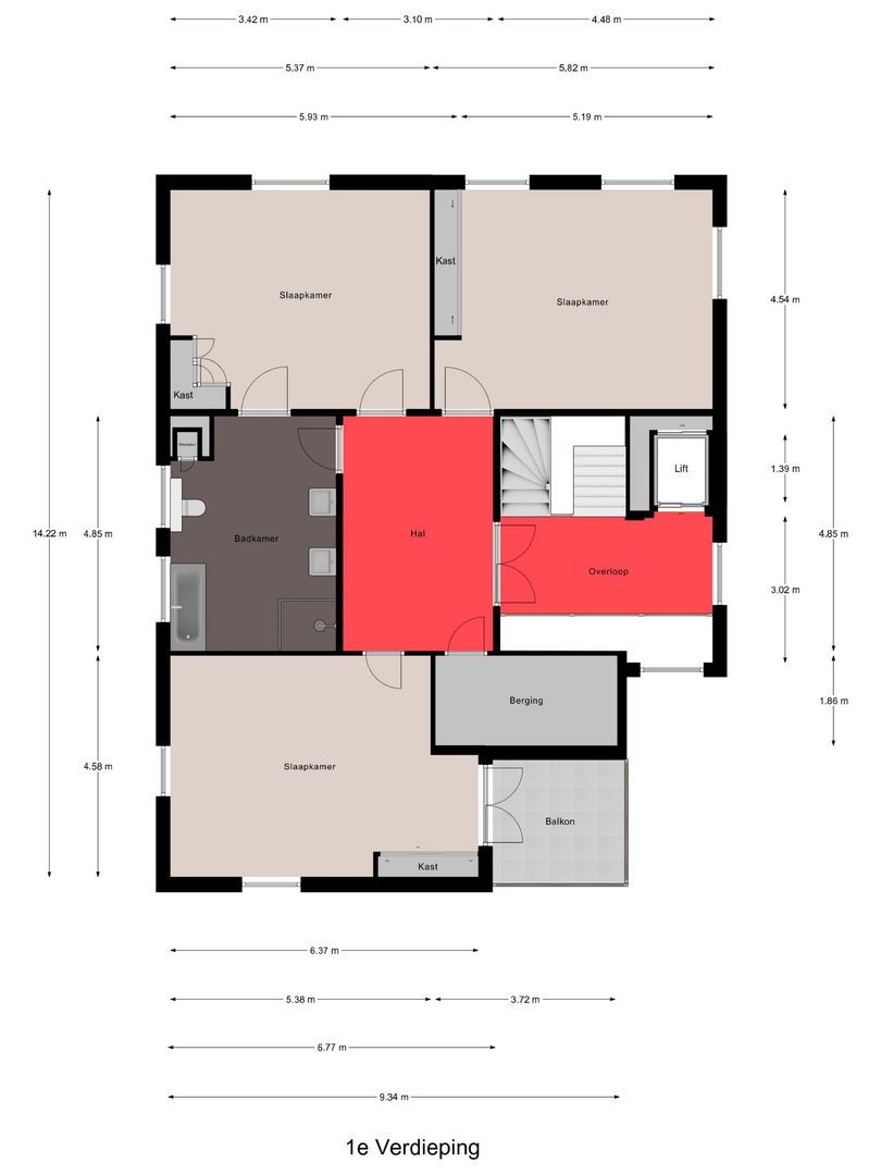 Hinsbeckerweg 21, Venlo plattegrond-1